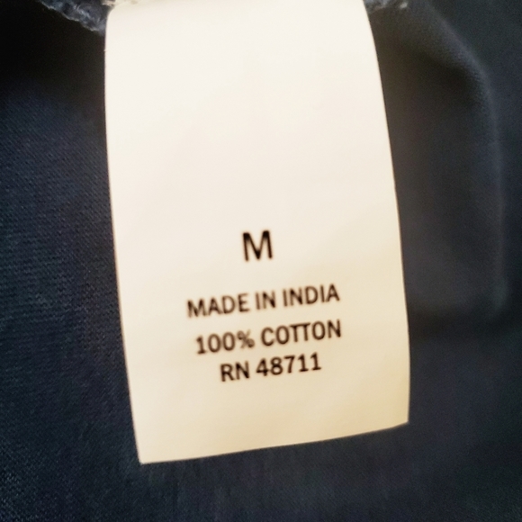 Falls Creek Distressed Blue Short Sleeve Size M - Picture 9 of 9